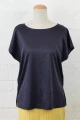 T-Shirt "Rosee" Bio - dark violet