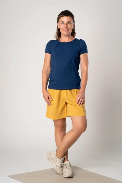 Viskose T-Shirt für Damen in Blau Potatoes von Mrs.Hippie