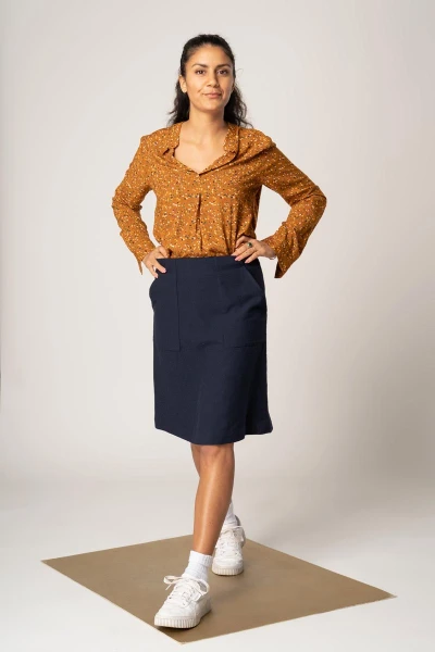 Rock Sünne Wolle - dark blue heaven