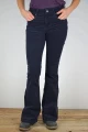 Bootcut Hose "Lana" Cord - dark blue curacao