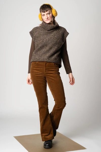 Bootcut Hose Lana Cord - whiskey