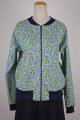 Blouson Jacke "Frederike" - hellblau mit Dots & Paisley