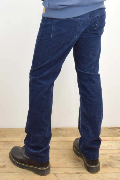 Cordhose für Herren in Blau