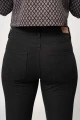 Bootcut Hose Damen für in Schwarz Detailansicht Gesäß