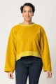 Oversize Pullover "Sol" Baumwolle - dirty yellow flat eric