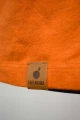 Greenbomb T-Shirt für Herren in Orange Uni Detailansicht Label-Etikett