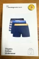 Knowledge Cotton Apparel - Bio Trunks 3 Pck. - navy & bunte Streifen