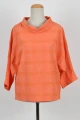 Bluse "Erin" Baumwolle - orange mit Struktur