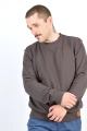 Sweatshirt für Herren aus Biobaumwolle in Braun Ansicht Front