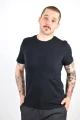 Herren T-Shirt aus Biobaumwolle in Schwarz von Potatoes Frontansicht