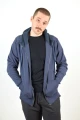 Sweatjacke "Matthew" Bio - dunkel taubenblau