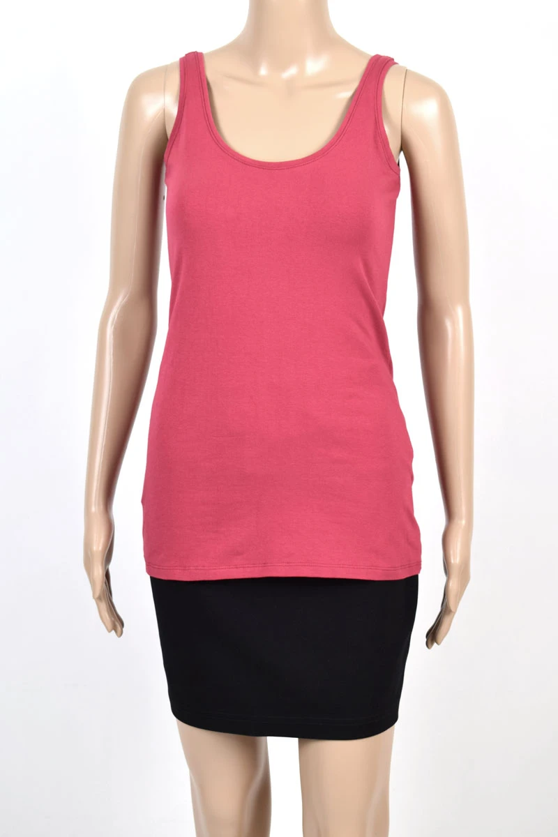 Tanktop für Damen in Pink aus Biobaumwolle