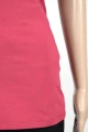 Tanktop für Damen in Pink aus Biobaumwolle Detailansicht Stoff