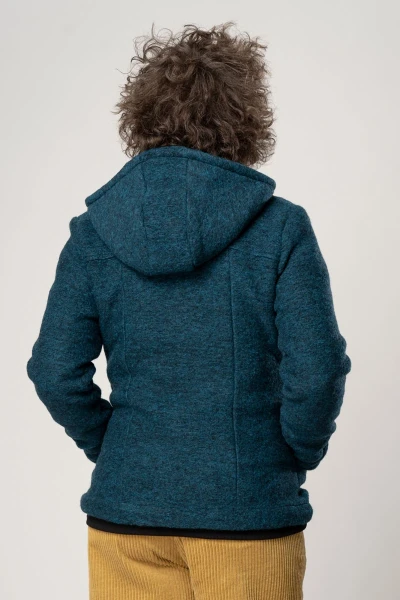 Wolljacke für Damen in Petrol