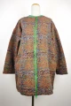 Oversize-Jacke "Marjetta" - brown with colorful dots