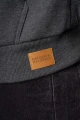Sweatjacke "Oli" für Herren BlockfarbenGrau & Türkis - Hooded