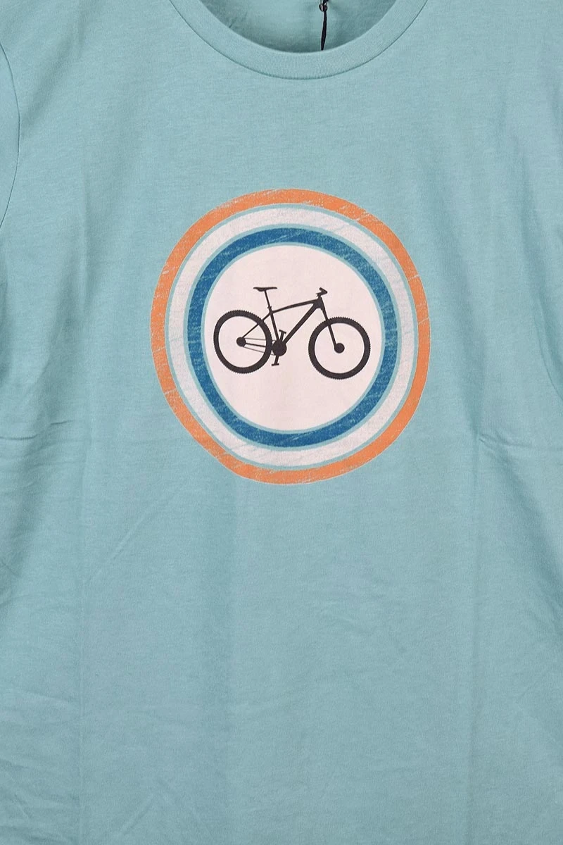 Greenbomb T-Shirt für Herren Hellblau Bike Target Detailansicht