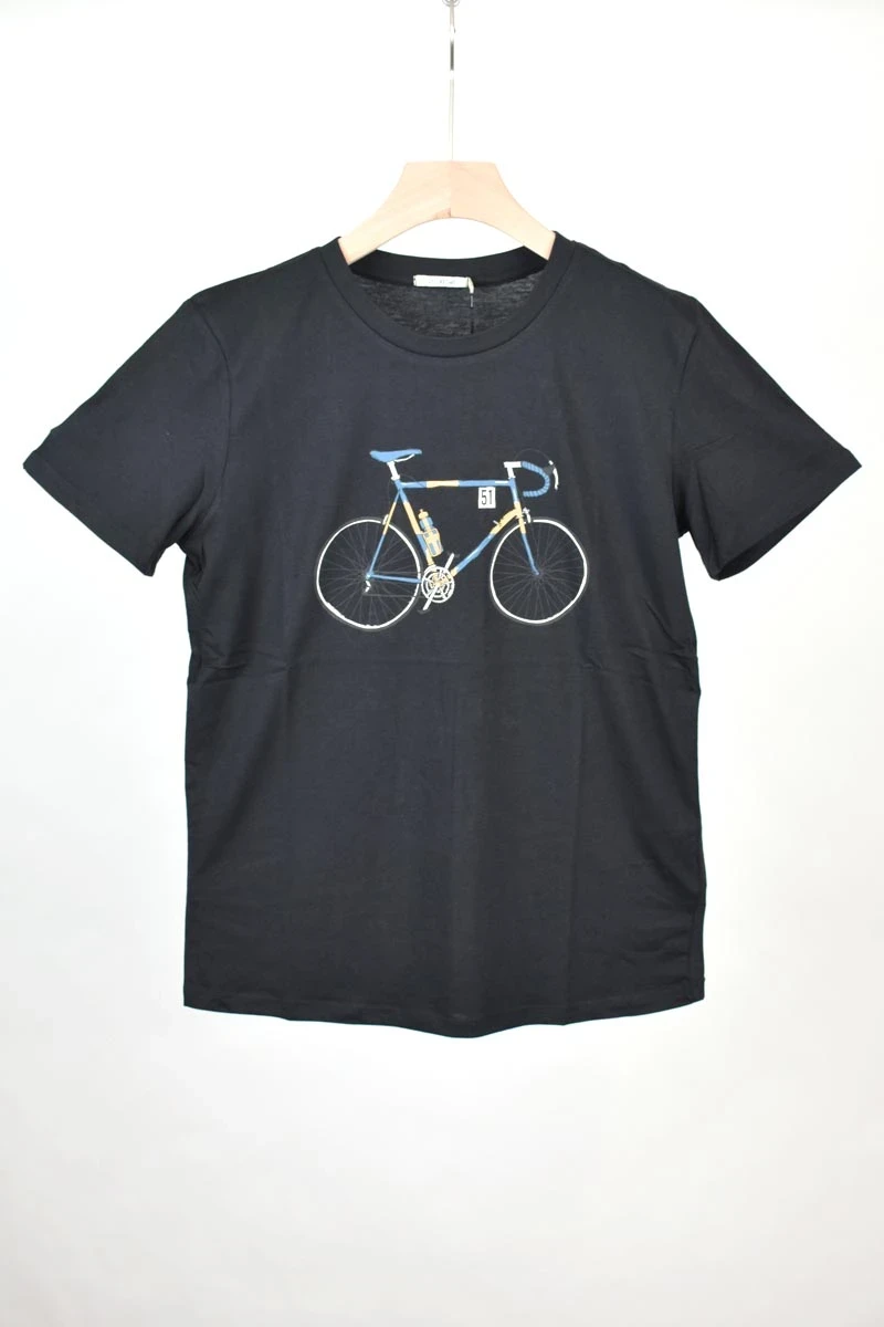 Greenbomb T-Shirt für Herren Schwarz Bike Knut Front