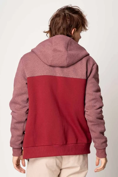 Sweatjacke für Herren in Rot Helden und Halunken