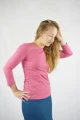 3/4-Arm-Shirt für Damen in Rosa von Mrs.Hippie Seitenansicht rechts