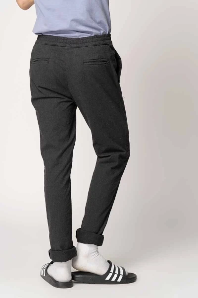 Joggpants für Herren aus Baumwolle Anthrazit