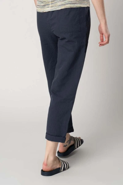 Leinenhose für Damen in Dunkelblau Joggpants von Potatoes