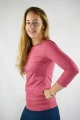 3/4-Arm-Shirt für Damen in Rosa von Mrs.Hippie Seitenansicht links