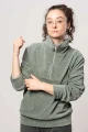 Troyer-Pullover "Hazey" - Jerseycord in salbei mint