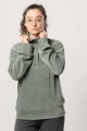 Troyer Pullover für Damen aus Jerseycord in Mintgrün von Potatoes seitliche Frontansicht