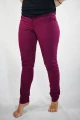 Low Waist Hose "Jane" Slim Fit - beere