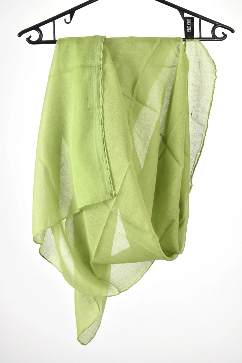 Yam Yam Tuch - Baumwolle in Moosgrün - Maße 100 x 100 cm