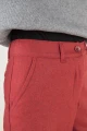 Wollhose für Damen in Rot, weites Bein im Wide Leg Schnitt von Wally Detailansicht Hosentasche rechts