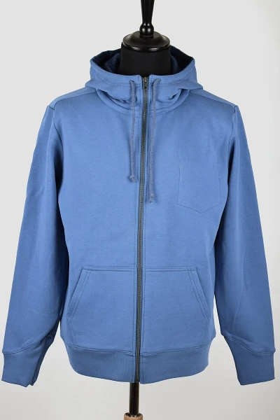 Sweatjacke "Matthew" Bio - hellblau