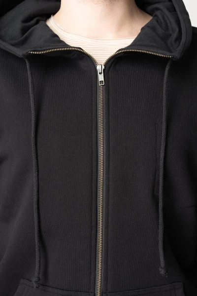 Schwarze Sweatjacke „Matthew“ organic cotton - faire Produktion