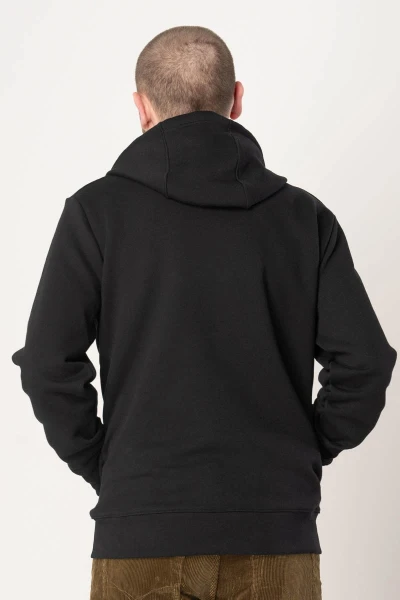 Sweatjacke aus Bio Baumwolle für Herren in Schwarz