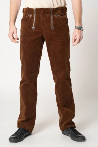 Cordhose Zimmermann straight leg - rehbraun